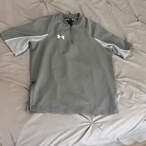Under Armour Youth Gray Short Sleeve Batting Jacket